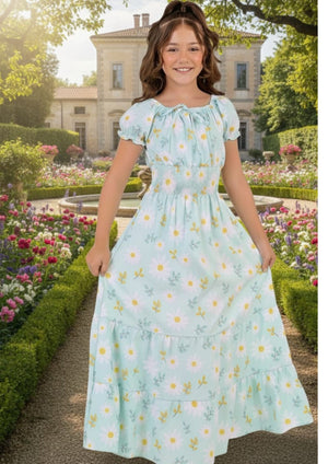 Vestido longo Lastex Verde Claro