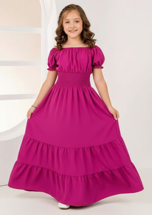 Vestido Longo Fúscia