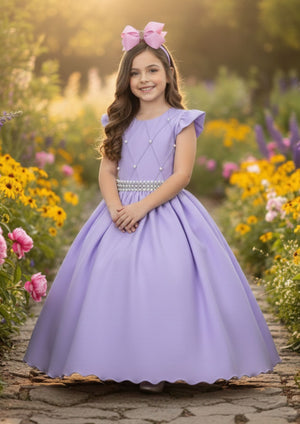 Vestido Ysa Kids Ariane Longo Lavanda