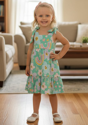 Vestido Isa Verde Água