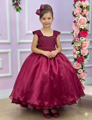 Vestido Giovanella/Giovanela Longo Clarisse Marsala