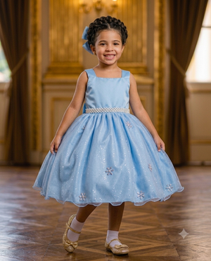 Vestido Frozen Com Capa