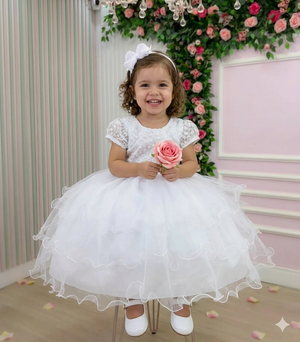 Vestido Bella Child Lavínia Branco