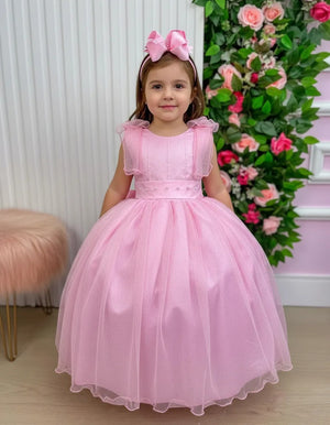 Vestido Marie Longo Mel Rosa Bebe