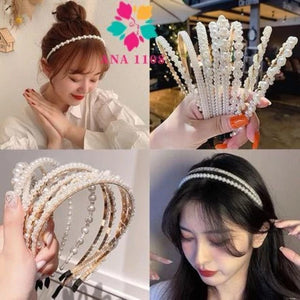 Tiaras Delicada infantil Pérola Luxo Arco Cabelo