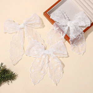 Laço Menina Renda Flor Elegante