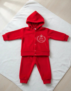 Conjunto Infantil De Plush Vermelho