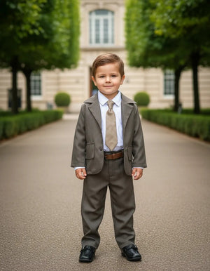 Conjunto Miss Cherry Social Terno - Blaizer e Calça Listrado Matheus Verde Milita