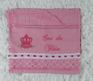 Toalha de boca bordada infantil Bebê