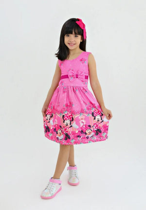 Vestido Temático Infantil Minnie