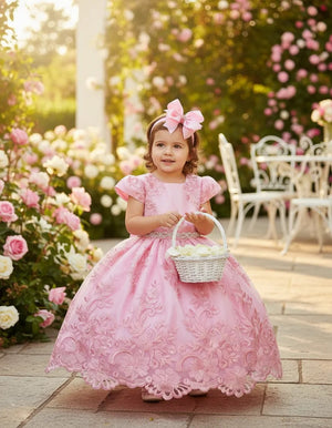 Vestido Marie Realeza Mari Rosa Bebe