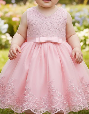Vestido Importado Com Peito Rendado Rosa