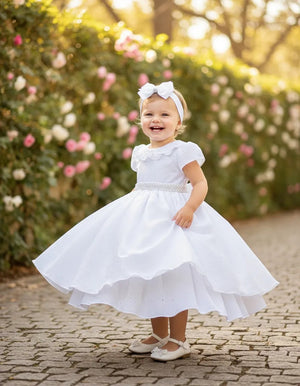 Vestido Giovanella/Giovanela Branco Lese Rebeca