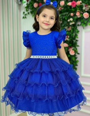 Vestido Ysa Kids Belinda Azul Royal