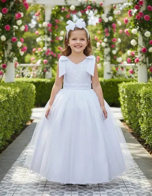 Vestido Marie Longo Branco Peito Rendado