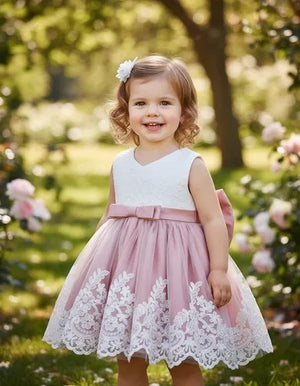 Vestido Com Barra Bordada