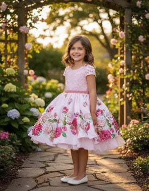 Vestido Infantil Floral Mimadine