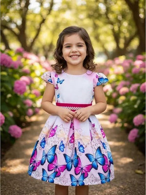 Vestido Infantil Jardim Encantado Pititica