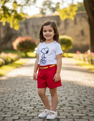 Conjunto Infantil Verão Snoopy