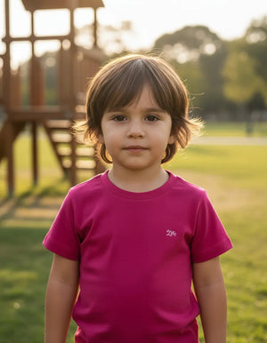 Camiseta infantil vermelha