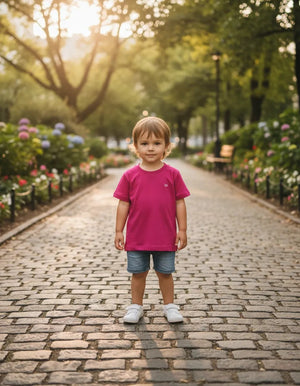 Camiseta infantil vermelha