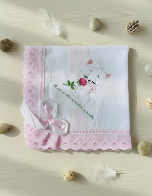 Fralda De Ombro Bordada 100% algodão