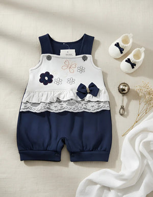 Macacão de Verão Para Bebê Feminino