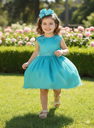 Vestindo Infantil corpo rendado Enjoy Bebê Amber verde