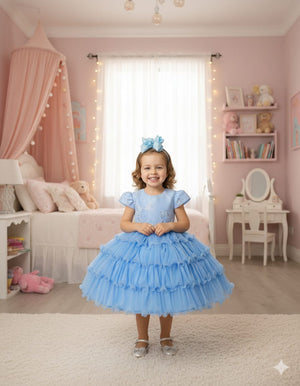 Vestido Menina Bonita Jardim das Borboletas