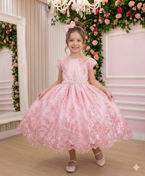 Vestido Marie Realeza Mari Rosa Bebe