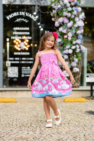 Vestido Infantil Ciganinha Nuvem Com Amor
