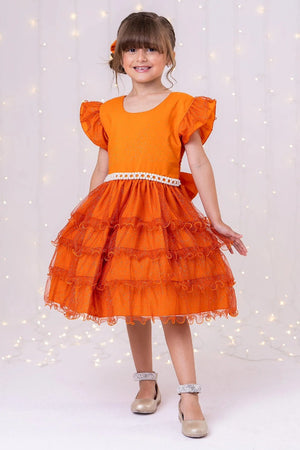 Vestido Ysa Kids Belinda Terracota