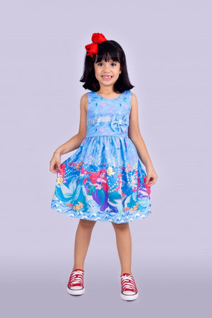 Vestido Infantil Temático Pequena Sereia
