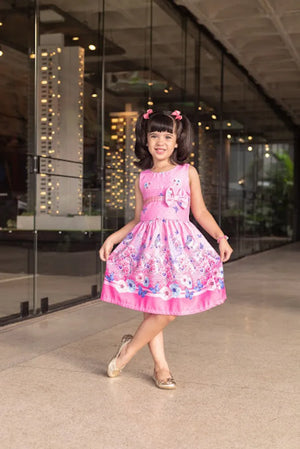 Vestido Infantil  Floral Borboletas