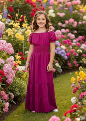 Vestido Longo Fúscia