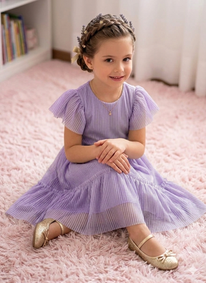 Vestido Liz  lilás