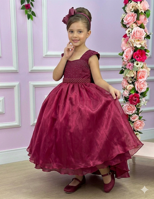 Vestido Giovanella/Giovanela Longo Clarisse Marsala
