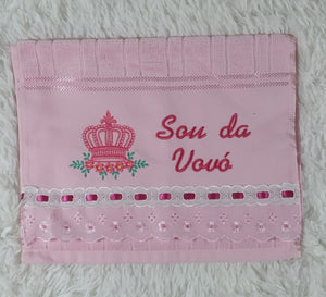Toalha de boca bordada infantil Bebê