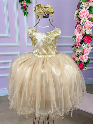 Vestido Infantil Enjoy Juvenil Helena Dourado