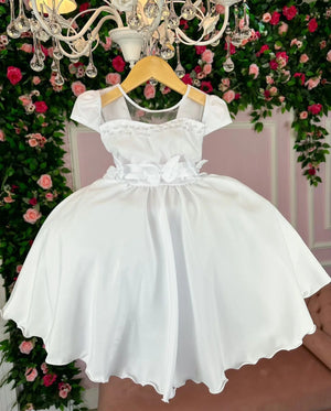 Vestido Branco Infantil Lele Encanto