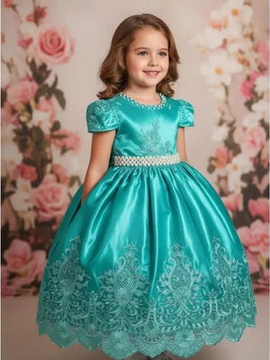 Vestido Enjoy Longo Sofia Verde tiffany