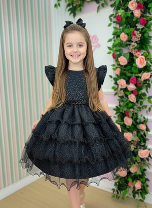 Vestido Ysa Kids Belinda Preto