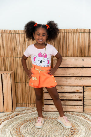 Conjunto Shorts Saia +  Camiseta