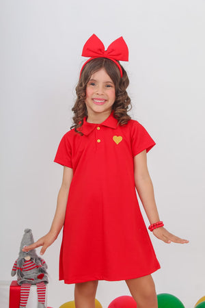 Vestido Infantil Blogueira Polo
