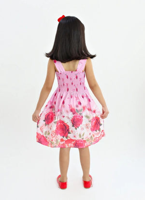 Vestido Tradicional Rosas Vermelhas