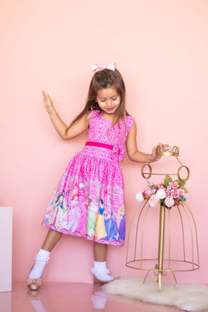 vestido infantil Hiup temático princesas