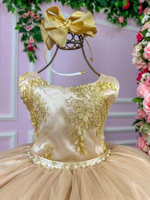 Vestido Infantil Enjoy Juvenil Helena Dourado