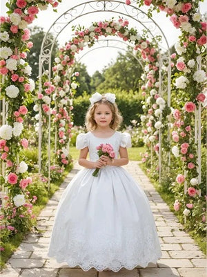 Vestido Longo Branco Enjoy kids