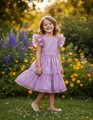 Vestido Infantil 2 Maria Estampado Floral