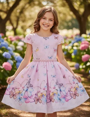 Vestido Estampa De Borboletas